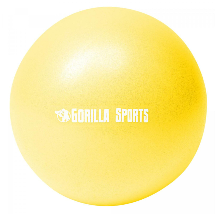 Mini pelota de Pilates amarilla de 23 cm